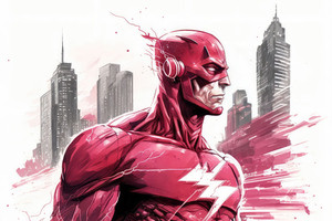 The Flash Comic Sketch Art 5k Wallpaper