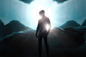 The Flash In Batcave 2023 Wallpaper