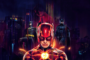 The Flash Meeting With Batman Wallpaper