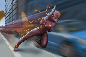 The Flash Run Art Wallpaper