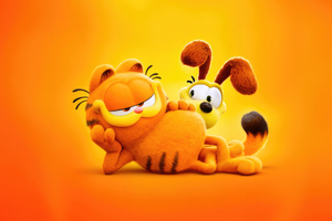 The Garfield Movie 2024 (1336x768) Resolution Wallpaper