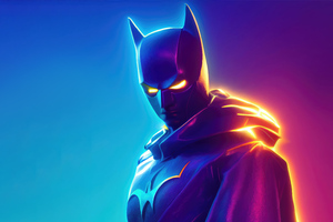 The Glowing Batman 5k (1680x1050) Resolution Wallpaper