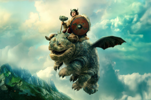 The Gruesome Gronckle In How To Train Your Dragon 2025 (320x240) Resolution Wallpaper