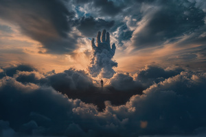 The Hand Of The Heavens (1280x1024) Resolution Wallpaper