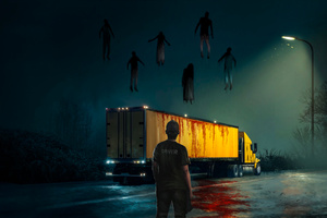 The Haunted Haul Trucker Nightmare (1024x768) Resolution Wallpaper