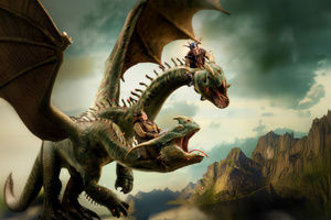 The Hideous Zippleback In How To Train Your Dragon 2025 (320x240) Resolution Wallpaper