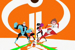 The Incredibles 2 Poster Artwork (1336x768) Resolution Wallpaper