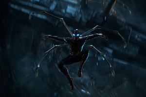 The Iron Spider Stretches His Legs In Avengers Infinity War