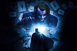 The Joker Batman Showdown (1024x768) Resolution Wallpaper