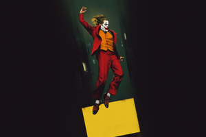 The Joker Dramatic Fall (5120x2880) Resolution Wallpaper