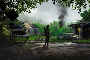 The Last Of Us Part II Fan Art (2560x1080) Resolution Wallpaper