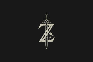 The Legend Of Zelda Minimal Logo 4k Wallpaper