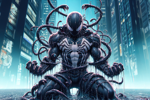 The Lethal Bite Of Spider Venom (2048x2048) Resolution Wallpaper