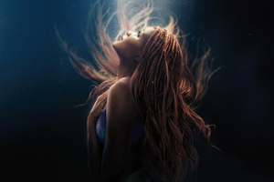 The Little Mermaid Pormotional Poster 4k (2560x1024) Resolution Wallpaper