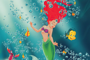 The Little Mermaid Poster 4k