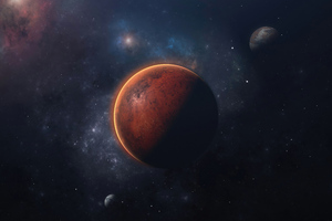 The Majestic Red Planet (1280x720) Resolution Wallpaper