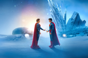 The Meeting Of Man Of Steel (2880x1800) Resolution Wallpaper