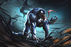 The Menace Of Venom (1366x768) Resolution Wallpaper