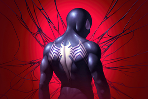 The Rise Of The Black Spider Man (320x240) Resolution Wallpaper