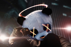 The Rockstar Panda Wallpaper