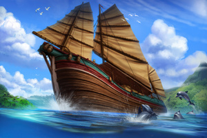 The Sailing Odyssey (2880x1800) Resolution Wallpaper