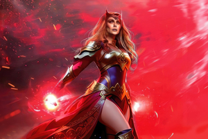 The Scarlet Witch Chaos Magic (2880x1800) Resolution Wallpaper