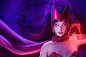 The Scarlet Witch Power Wallpaper