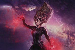 The Scarlet Witch With Powers 4k