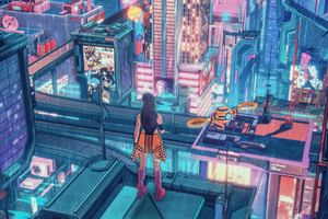 The Sci Fi City World (2880x1800) Resolution Wallpaper
