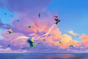 The Sea Of A Thousand Feathers (1600x900) Resolution Wallpaper