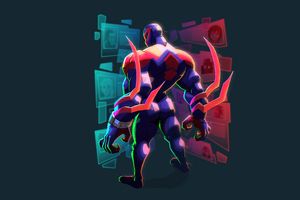 The Spiderman 2099 New Artwork (5120x2880) Resolution Wallpaper