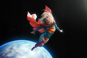 The Strongest Supergirl (5120x2880) Resolution Wallpaper