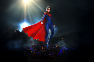 The Strongest Supergirl Supreme (5120x2880) Resolution Wallpaper