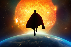 The Superman Guardian Of Metropolis (2560x1440) Resolution Wallpaper
