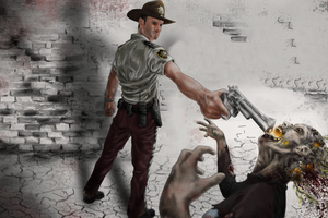 The Walking Dead 10k Artwork Wallpaper