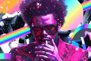 The Weeknd Colorful Paintart 4k