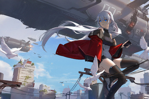 The Wind Anime Girl Science Fiction 5k Wallpaper
