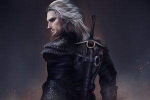 The Witcher Strikes (2048x1152) Resolution Wallpaper