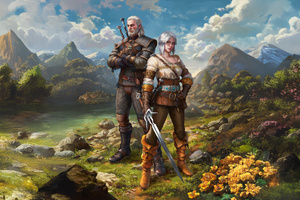 The Witcher The Wolf And The Swallow (1400x1050) Resolution Wallpaper