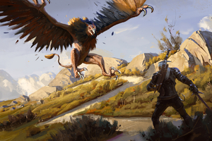 The Witcher Vs Eagle