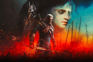 The Witcher Wild Hunt 3 10 Years Anniversary (1400x900) Resolution Wallpaper
