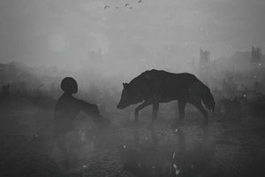 The Wolf And The Kid 4k Wallpaper