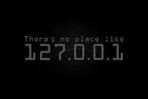 Theres No Place Like Localhost (2048x2048) Resolution Wallpaper