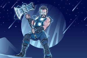 Thor And Stormbreaker Wallpaper