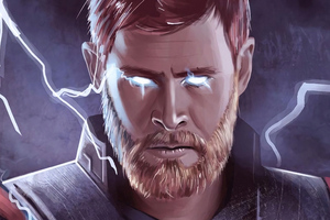 Thor Beard (2048x2048) Resolution Wallpaper
