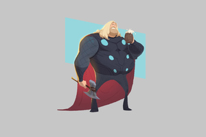 Thor Eating Ice Cream Wallpaper