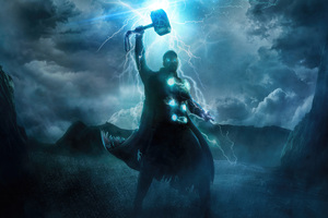 Thor Lightning Thunder 4k (2932x2932) Resolution Wallpaper