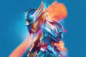 Thor Love And Thunder Illustrated Poster
