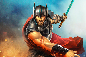 Thor Warrior (1336x768) Resolution Wallpaper