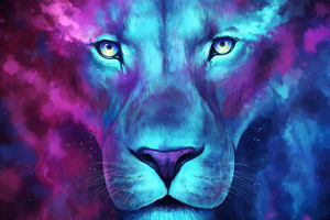 Tiger Colorful Art (1280x800) Resolution Wallpaper